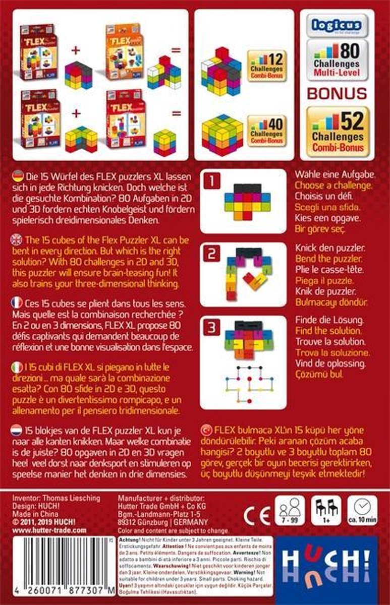 Enigma breinbreker Logicus Flex Puzzler XL junior 19,5 cm