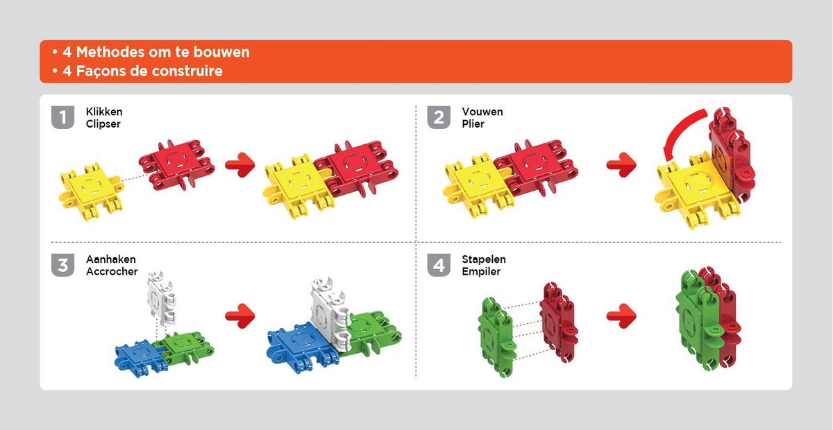 Clicformers bouwset 74 delig