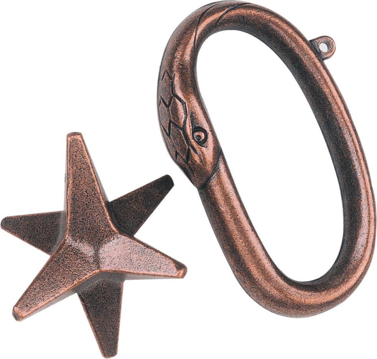 Huzzle breinbreker Cast Star 11,8 cm staal brons