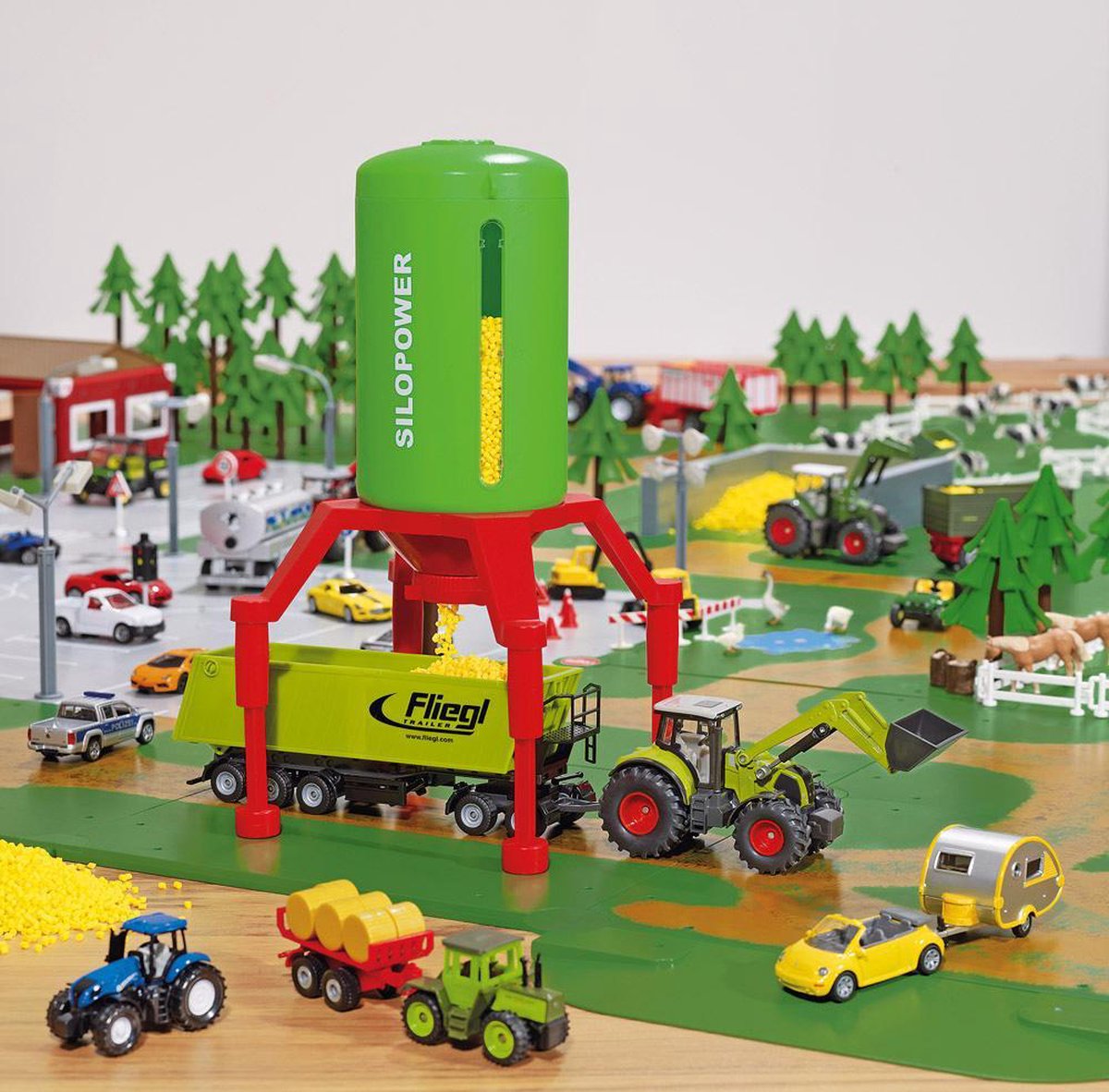 Siku World silo staand 30 cm (5602) groen/ - Geel