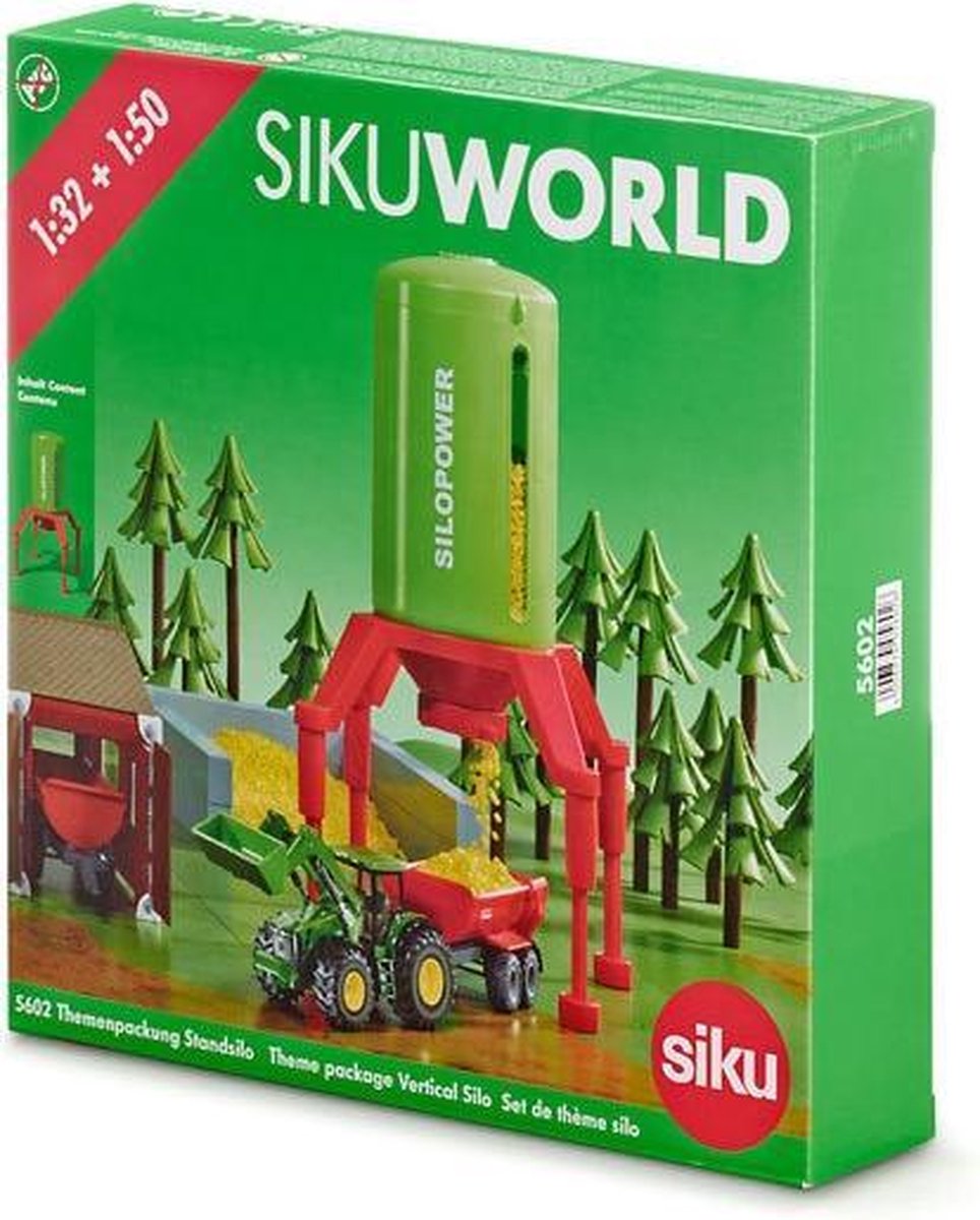 Siku World silo staand 30 cm (5602) groen/ - Geel