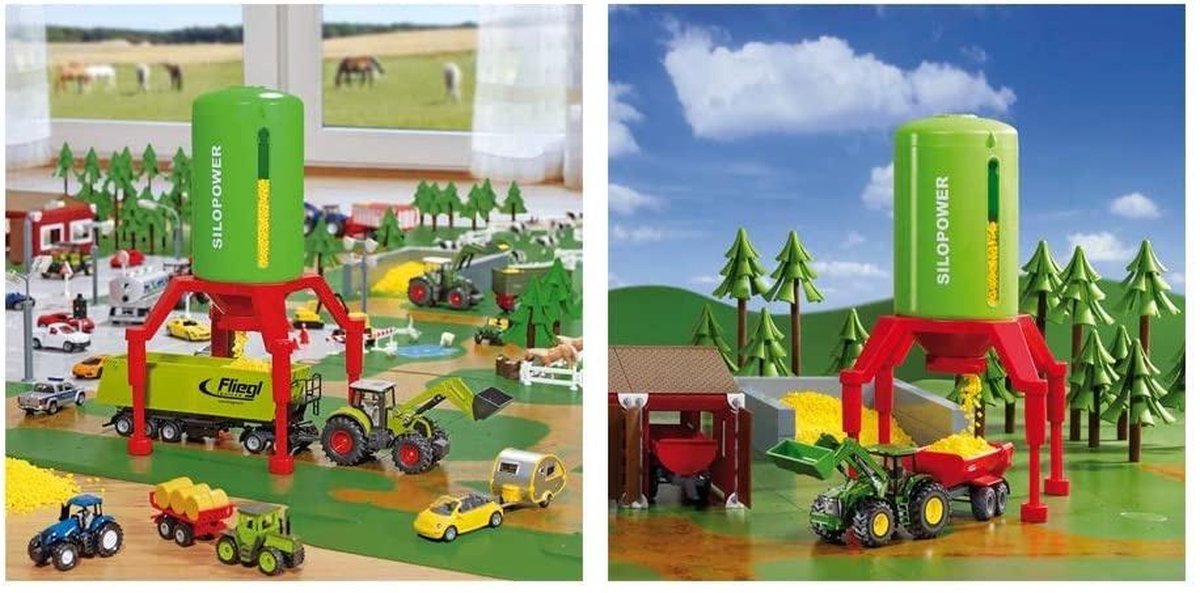 Siku World silo staand 30 cm (5602) groen/ - Geel