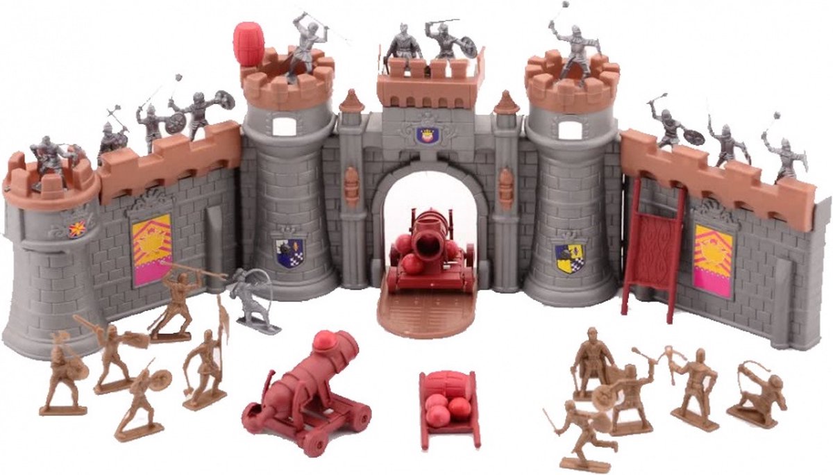 Johntoy Medieval Knights ridders met kasteel 37 delig