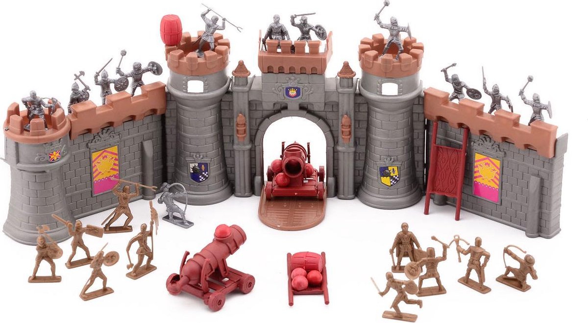 Johntoy Medieval Knights ridders met kasteel 37 delig