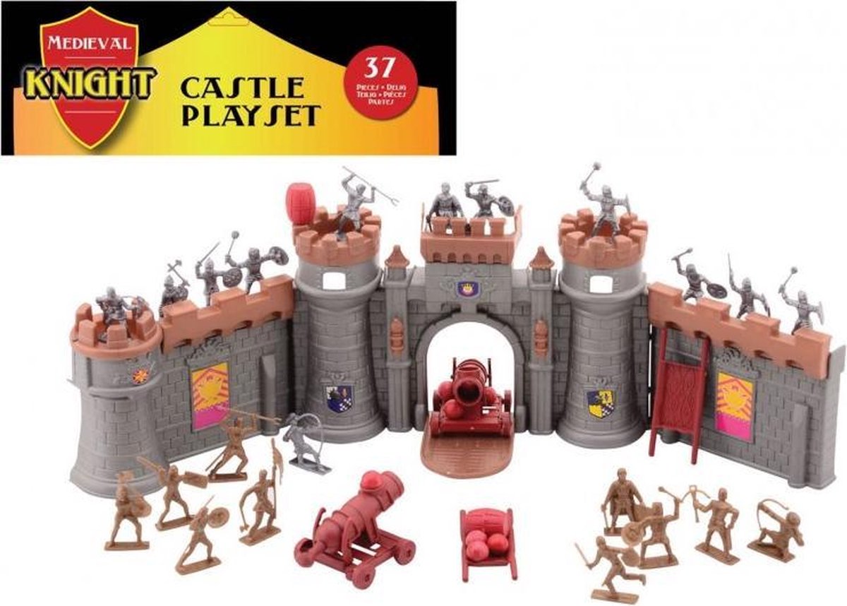 Johntoy Medieval Knights ridders met kasteel 37 delig