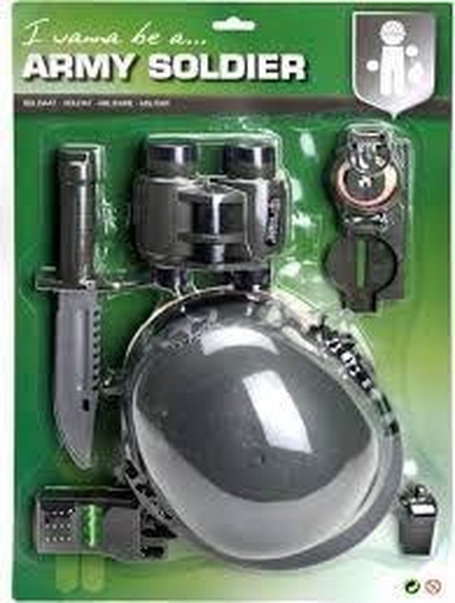 Johntoy legerset op kaart 6 delig - Groen