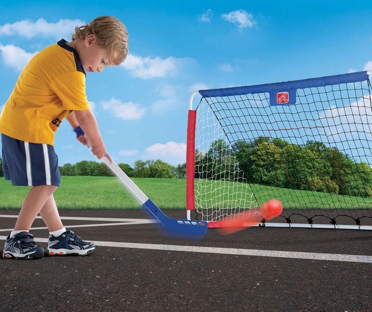 Step2 kickback voetbal en hockeygoal 6 delig 123 cm - Wit