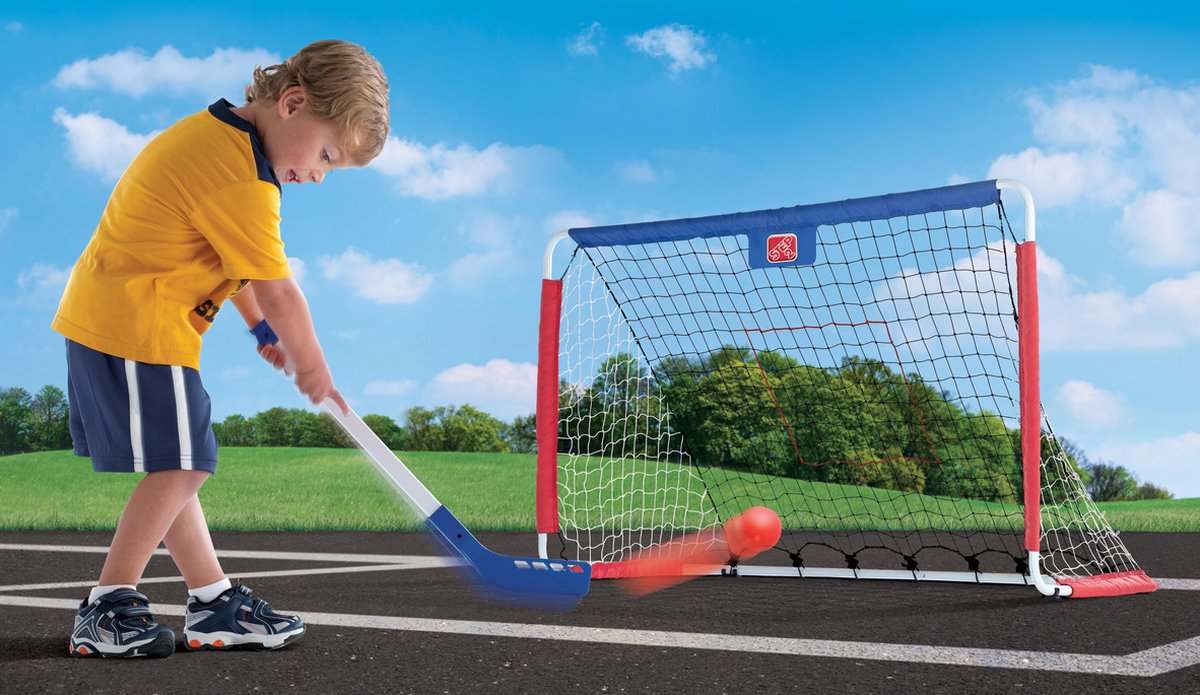 Step2 kickback voetbal en hockeygoal 6 delig 123 cm - Wit
