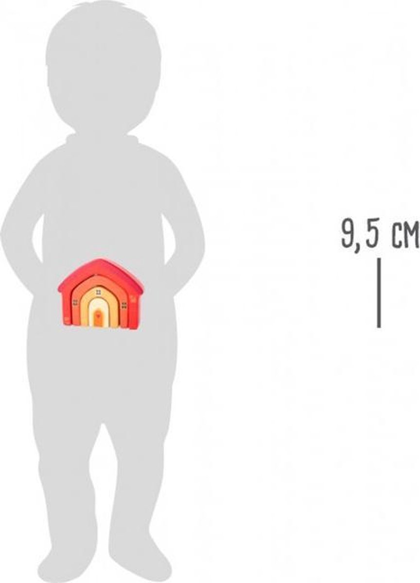 Small Foot stapelblokken wilde dieren 15 cm