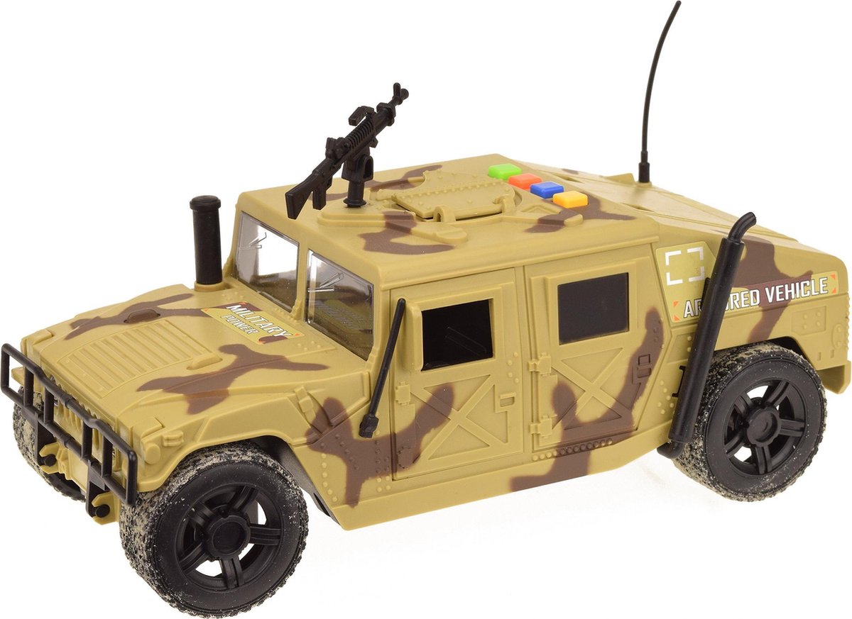 Toi-Toys Toi Toys pantservoertuig Army schaal 1:16 kaki 22 cm