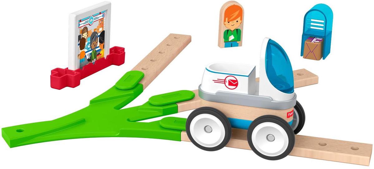 Fisher Price bouwpakket Wonder Makers Postkantoor hout 35 delig