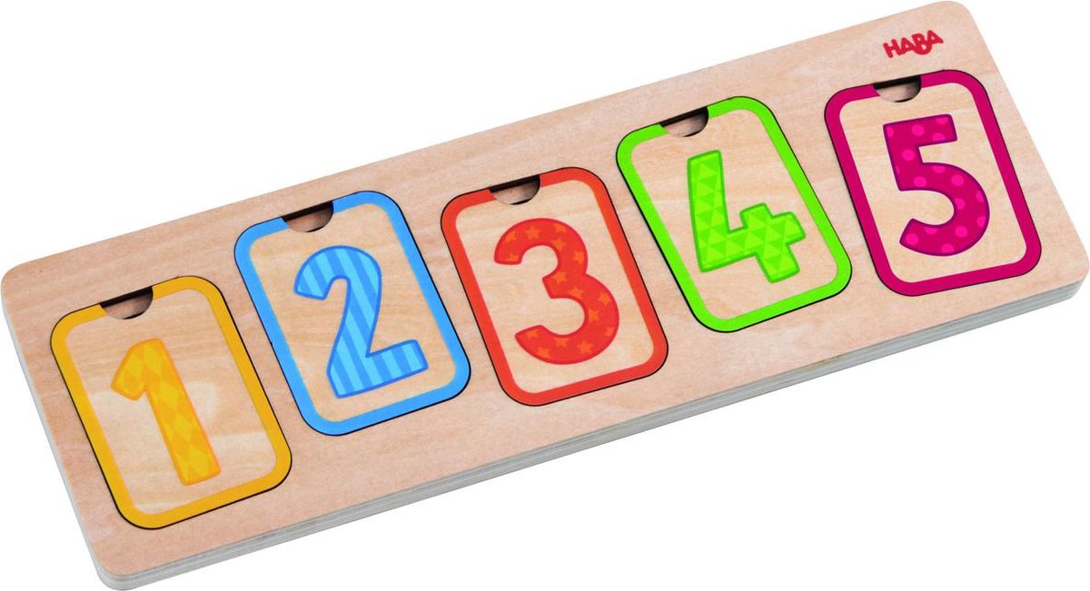HABA vormenpuzzel Eerste Cijfers junior hout 10 stukjes