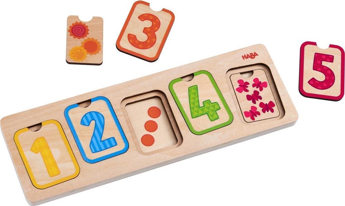 HABA vormenpuzzel Eerste Cijfers junior hout 10 stukjes