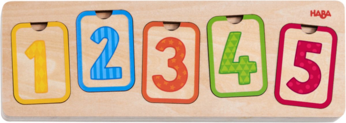 HABA vormenpuzzel Eerste Cijfers junior hout 10 stukjes