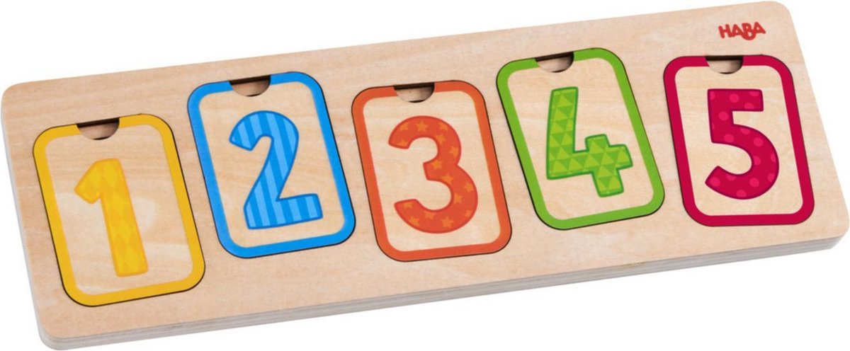 HABA vormenpuzzel Eerste Cijfers junior hout 10 stukjes