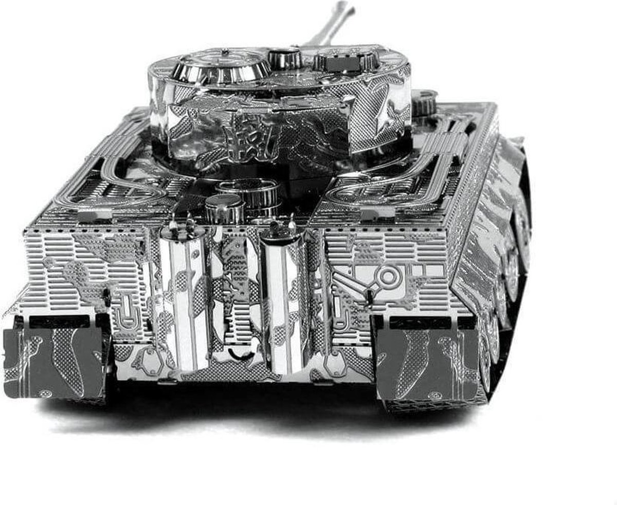 Metal Earth bouwpakket Tiger I Tank - Silver