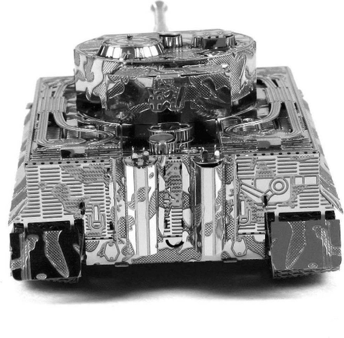 Metal Earth bouwpakket Tiger I Tank - Silver