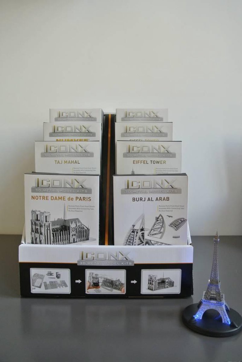 Metal Earth bouwpakket Iconix Notre Dame de Paris - Silver