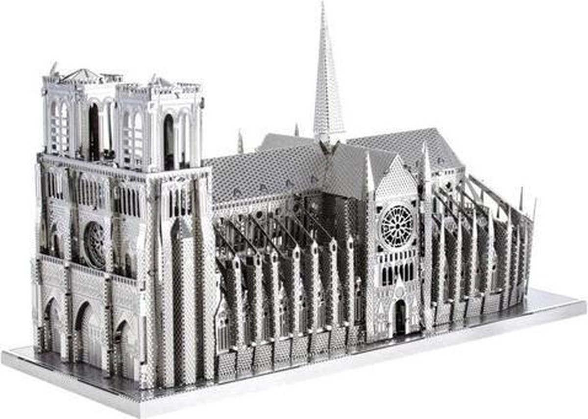Metal Earth bouwpakket Iconix Notre Dame de Paris - Silver