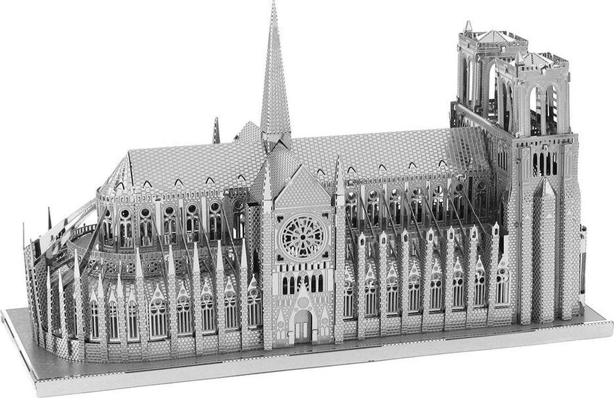 Metal Earth bouwpakket Iconix Notre Dame de Paris - Silver