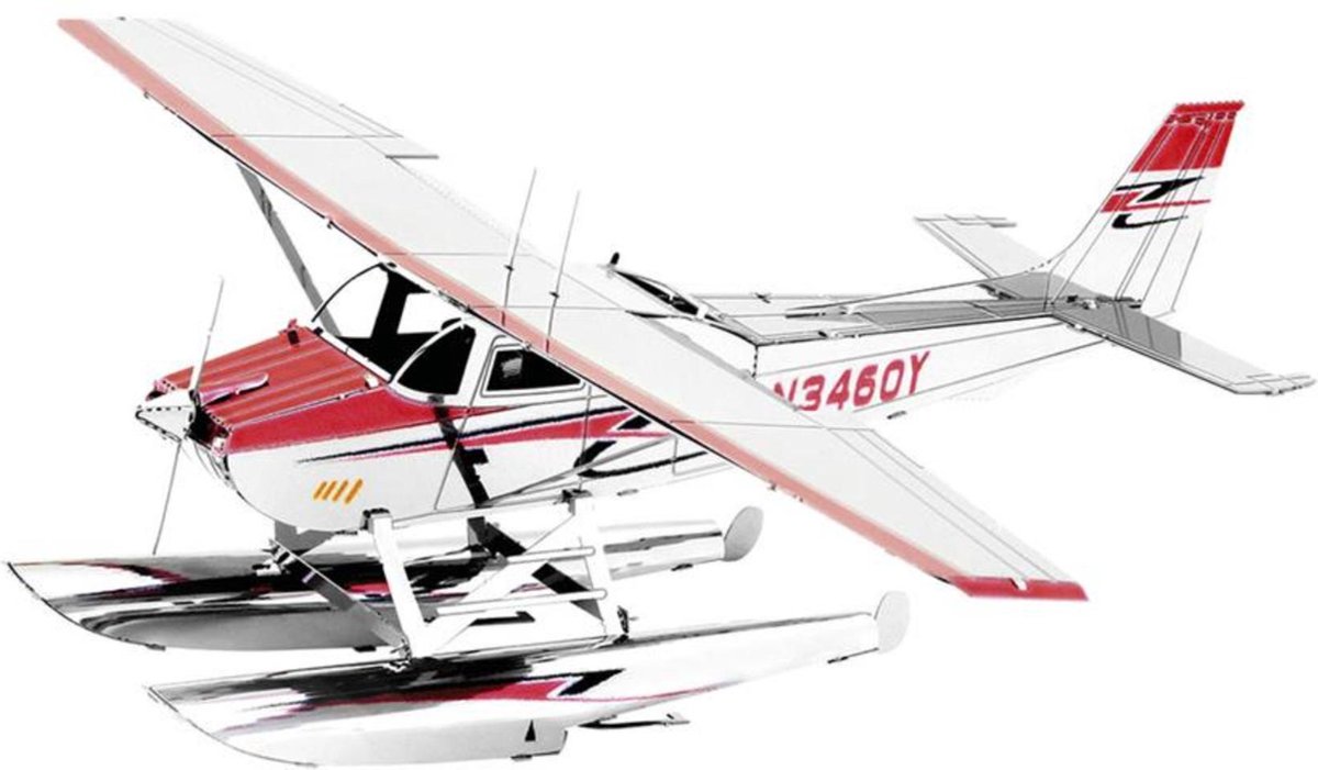 Metal Earth Cessna 182 Floatplane