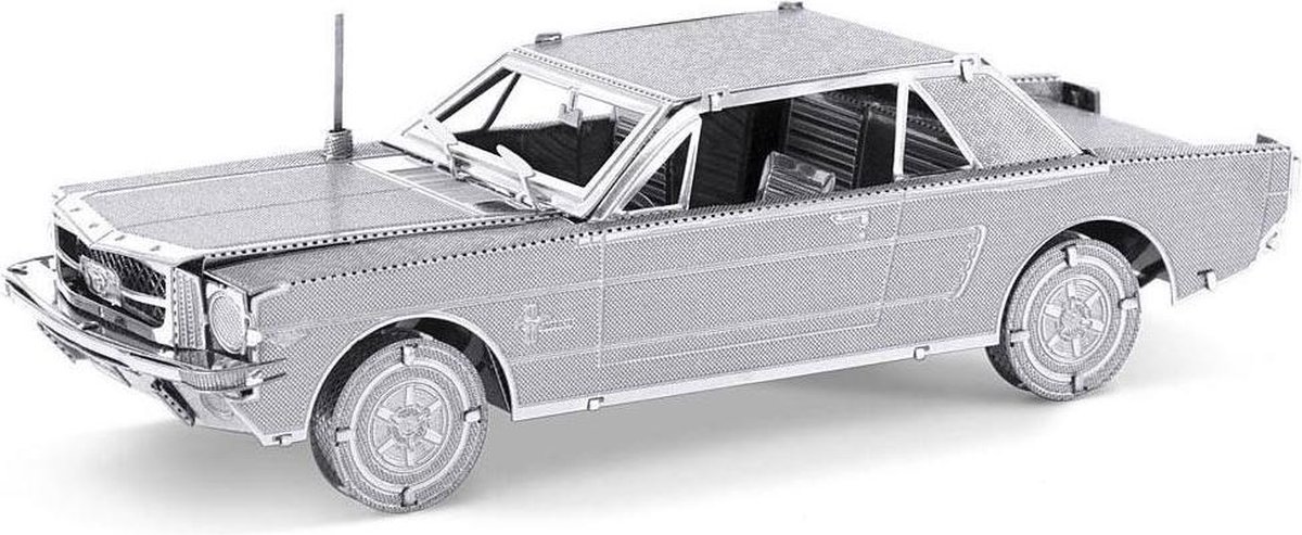 Metal Earth Ford Mustang Coupe 1965 3D modelbouwset 9 cm - Silver