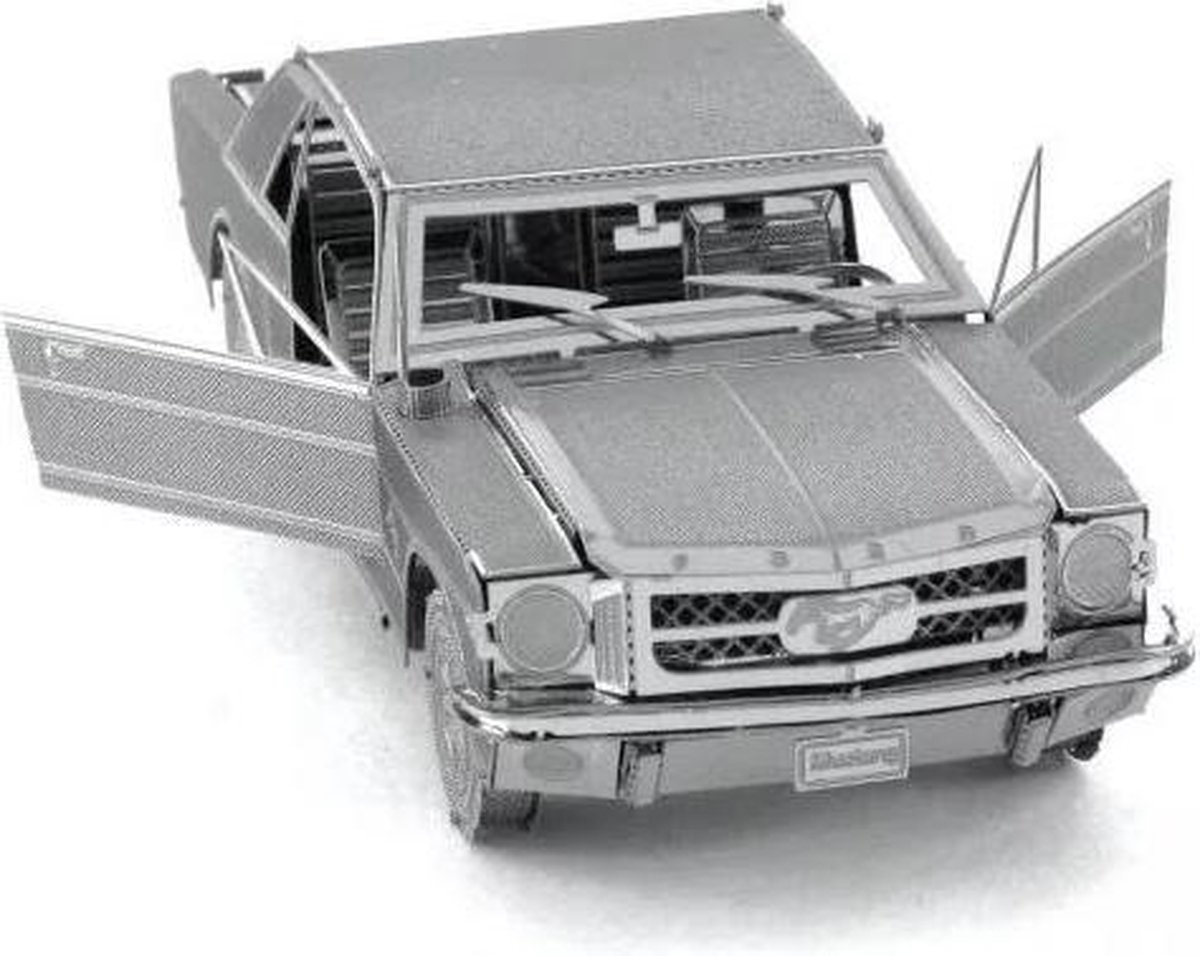 Metal Earth Ford Mustang Coupe 1965 3D modelbouwset 9 cm - Silver