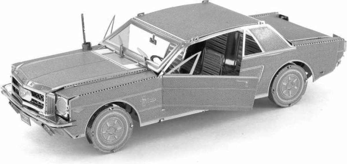 Metal Earth Ford Mustang Coupe 1965 3D modelbouwset 9 cm - Silver