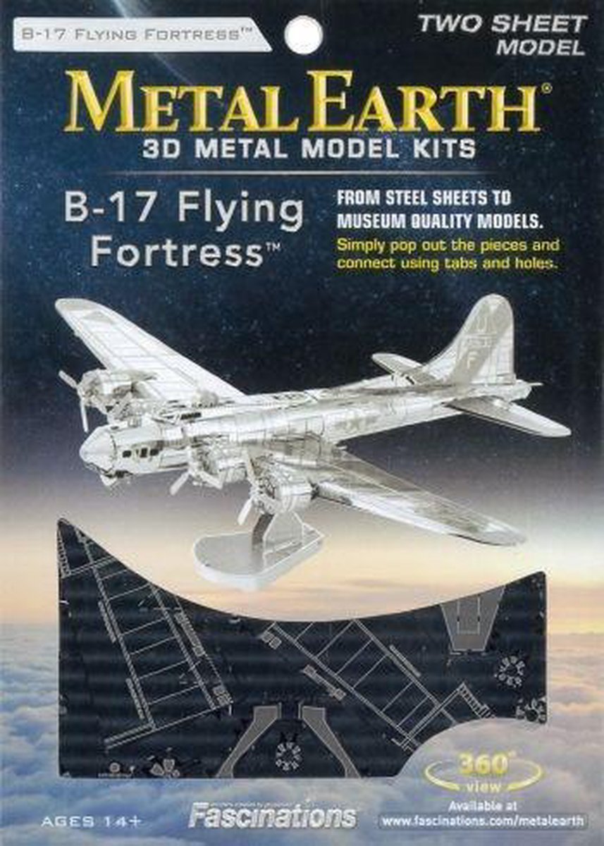 Metal Earth B 17 Flying Fortress modelbouwset