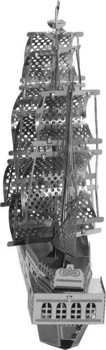 Metal Earth piratenschip the black pearl 3D modelbouwset - Silver