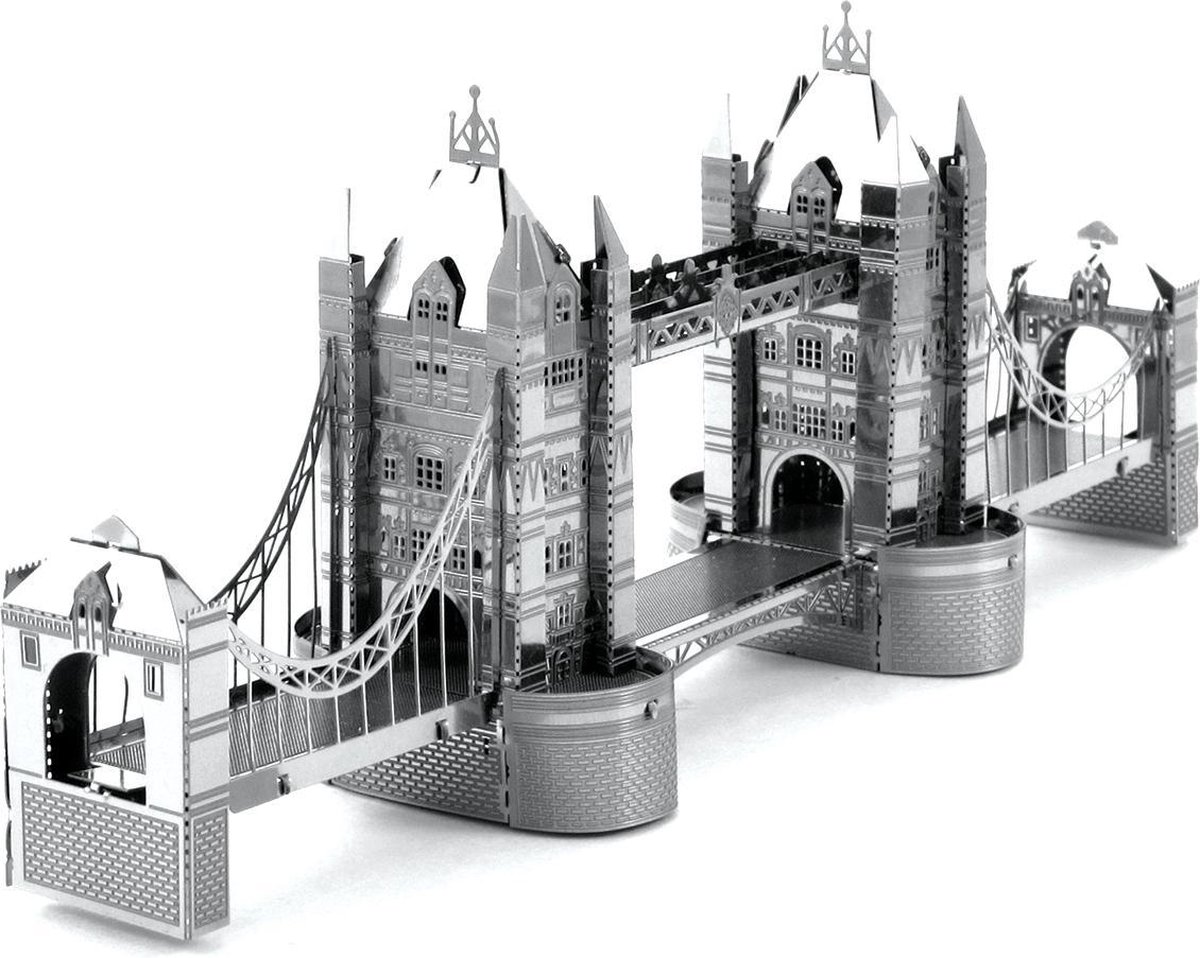 Metal Earth London Tower Bridge 3D modelbouwset 14 cm - Silver
