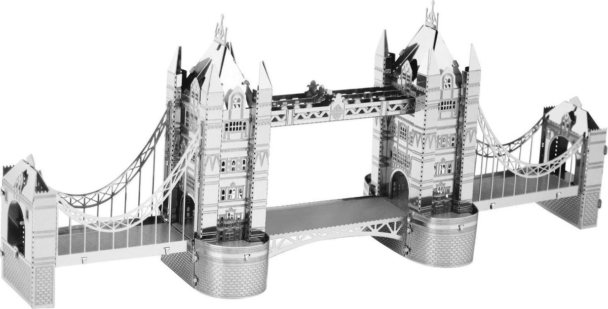 Metal Earth London Tower Bridge 3D modelbouwset 14 cm - Silver