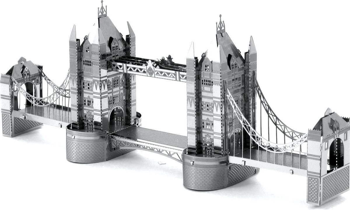 Metal Earth London Tower Bridge 3D modelbouwset 14 cm - Silver