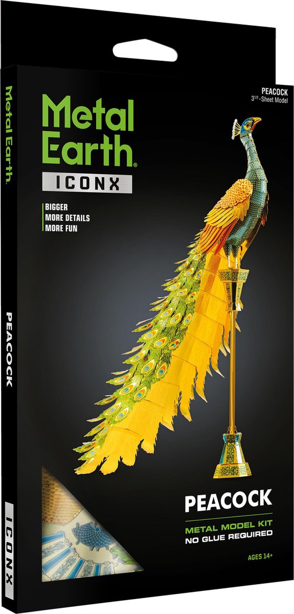 Metal Earth bouwpakket Peacock