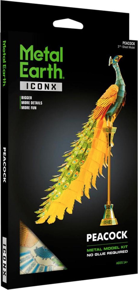 Metal Earth bouwpakket Peacock