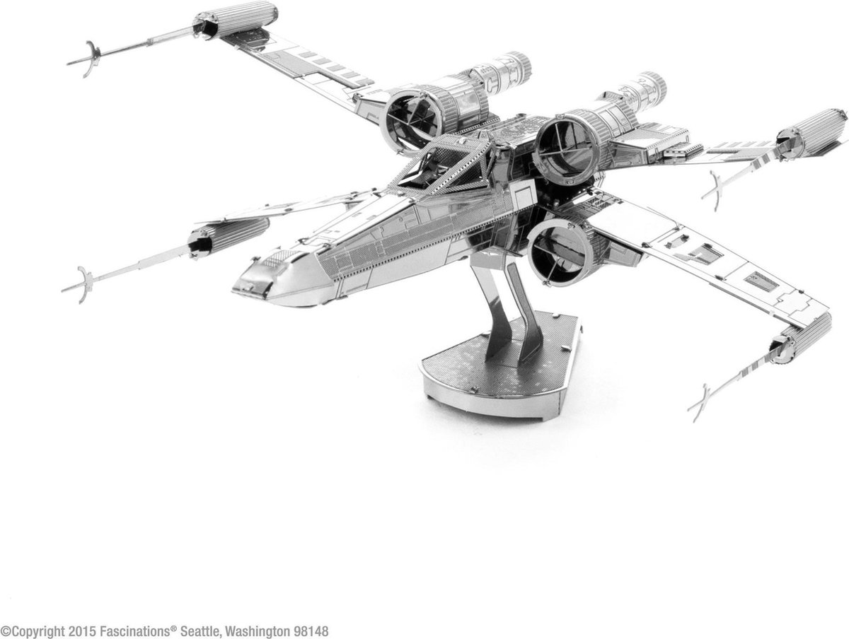 Metal Earth bouwpakket Star Wars X Wing - Silver