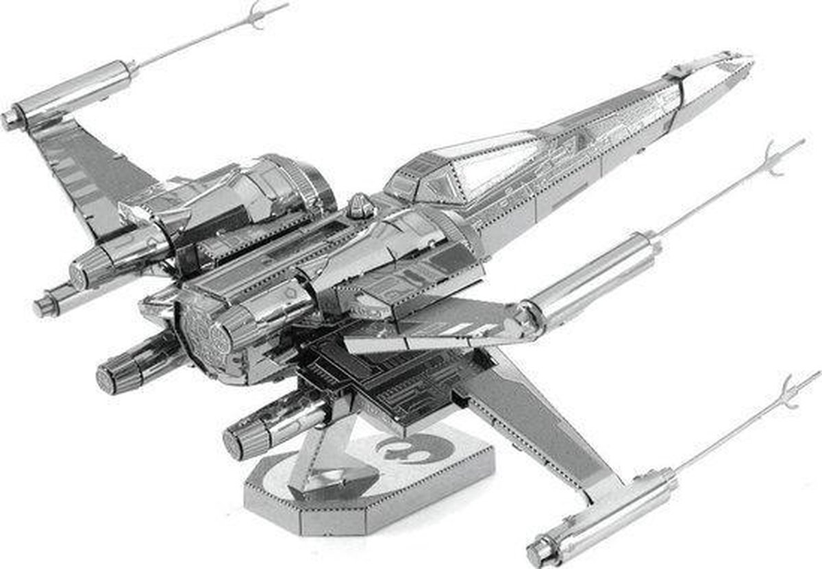 Metal Earth bouwpakket Star Wars X Wing - Silver