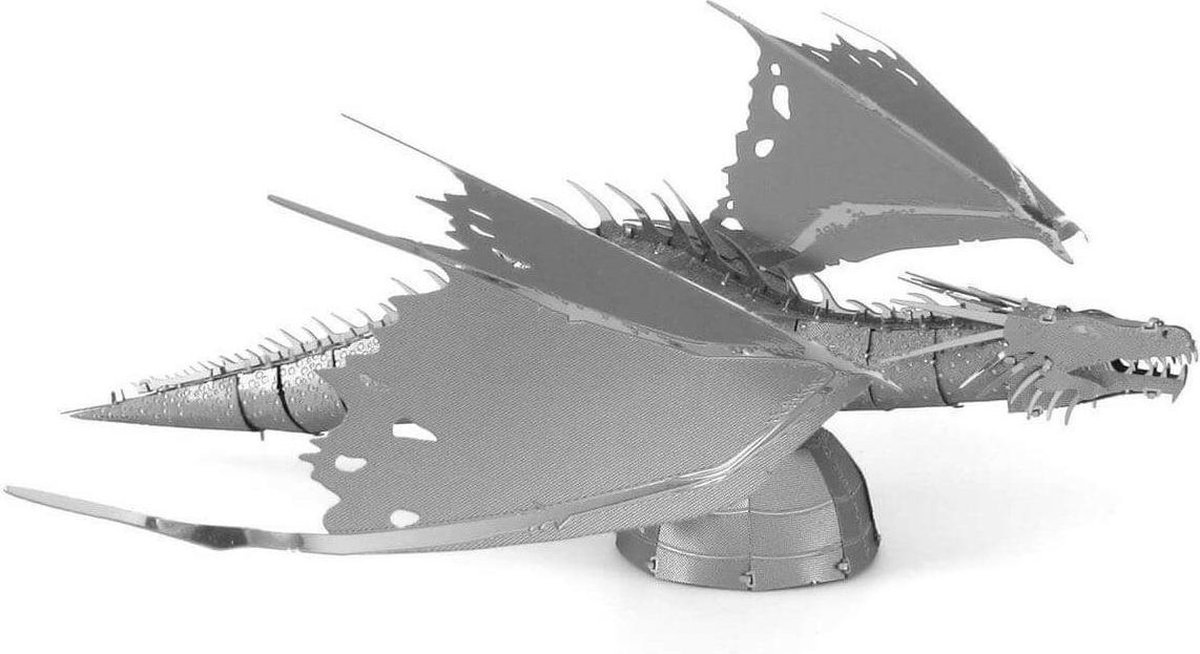 Metal Earth Harry Potter Gringotts Dragon modelbouwset - Silver