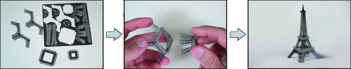 Metal Earth Star Wars R2D2 en C 3PO 3D modelbouwset 12,3 cm - Silver