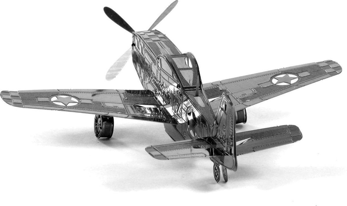 Metal Earth Mustang P 51 3D modelbouwset 9,5 cm