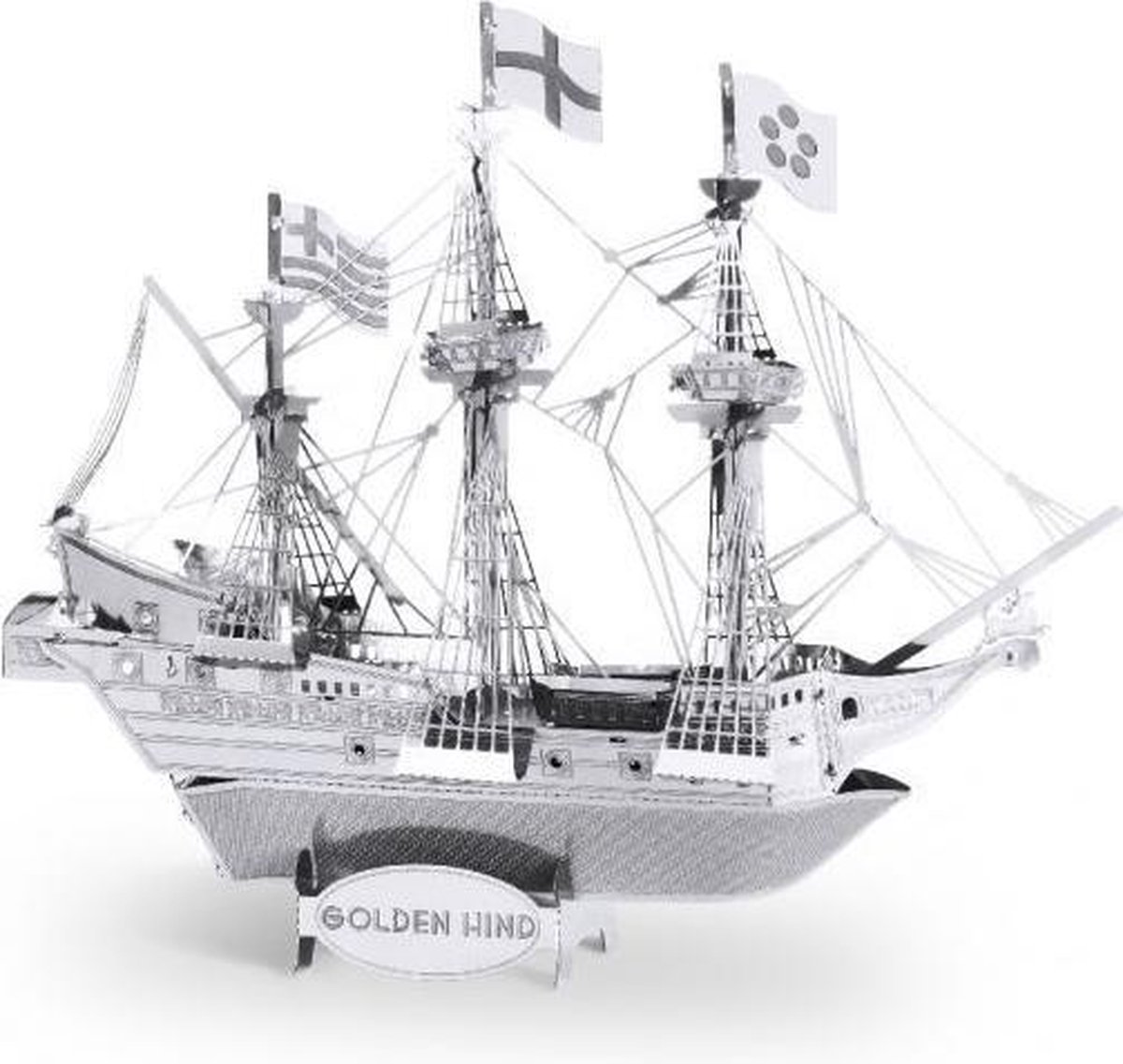 Metal Earth schip Golden Hind 3D modelbouwset