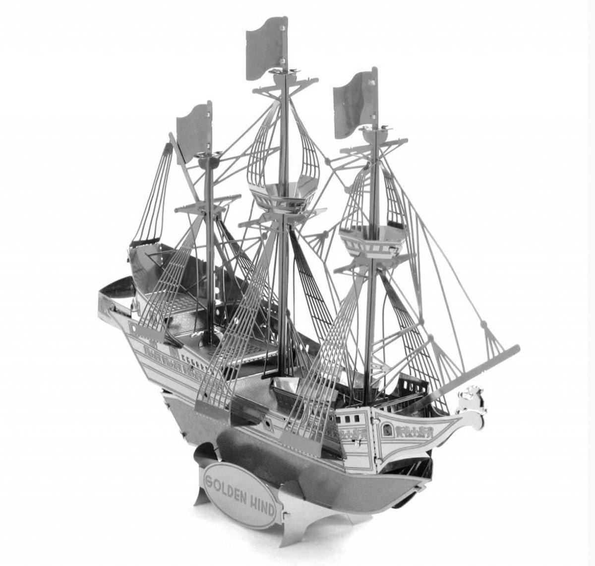 Metal Earth schip Golden Hind 3D modelbouwset