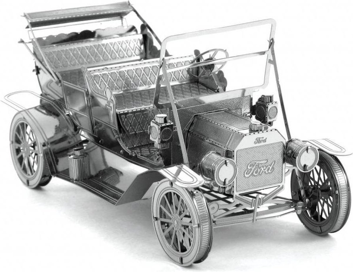 Metal Earth Ford 1908 3D modelbouwset 9 cm - Silver