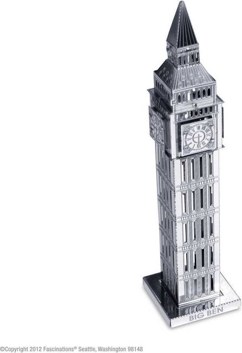 Metal Earth Big Ben 3D modelbouwset 12 cm - Silver