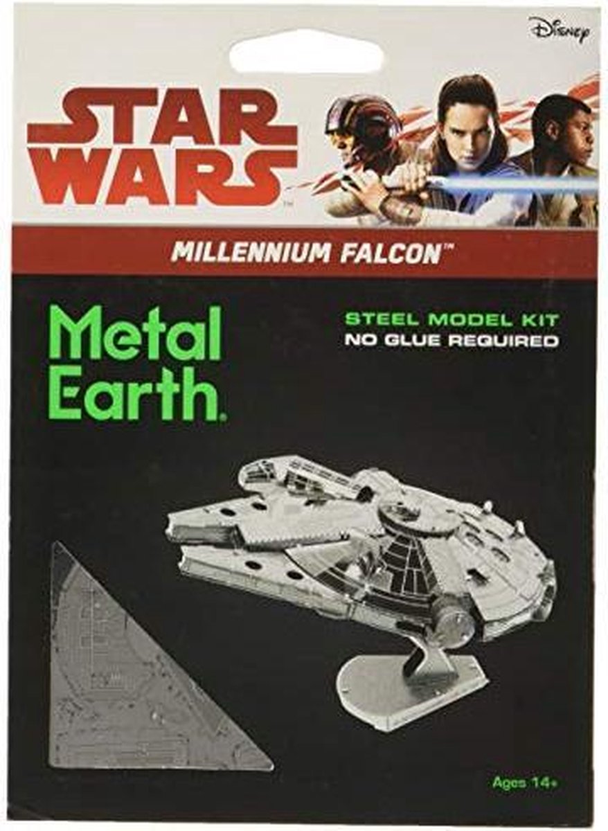 Metal Earth bouwpakket Star Wars Millennium Falcon - Silver