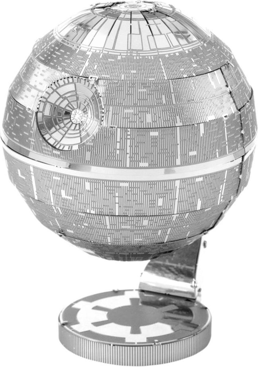 Metal Earth bouwpakket Star Wars Death Star 7,5 cm - Silver