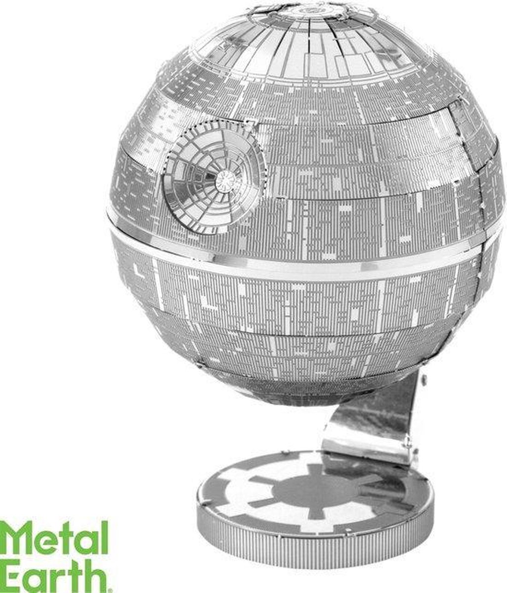 Metal Earth bouwpakket Star Wars Death Star 7,5 cm - Silver