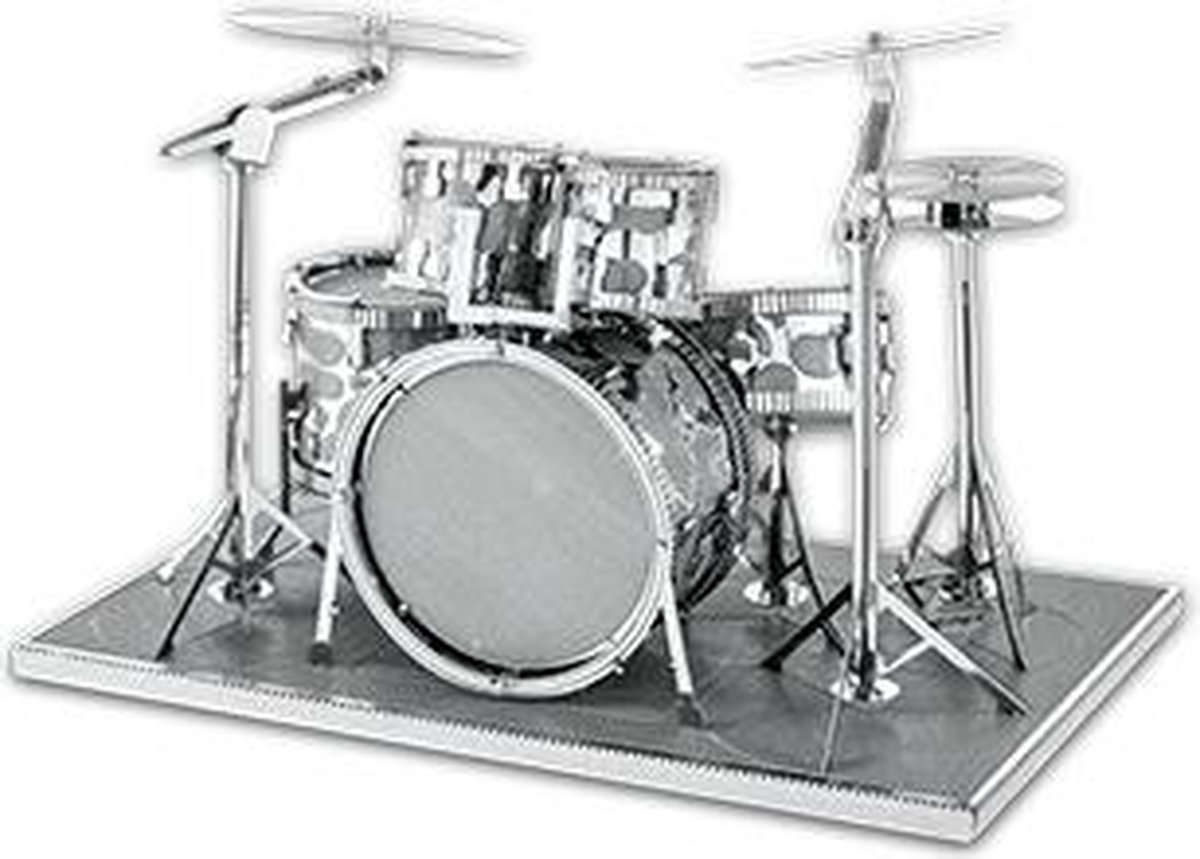 Metal Earth Drumstel 3D modelbouwset 8,2 cm - Silver