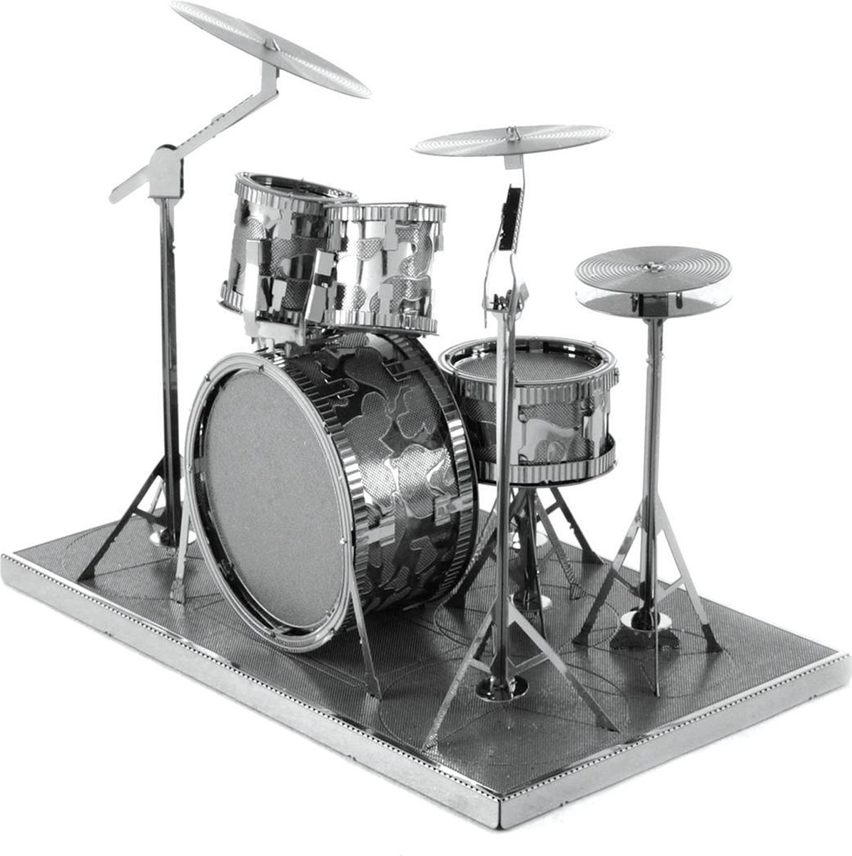 Metal Earth Drumstel 3D modelbouwset 8,2 cm - Silver