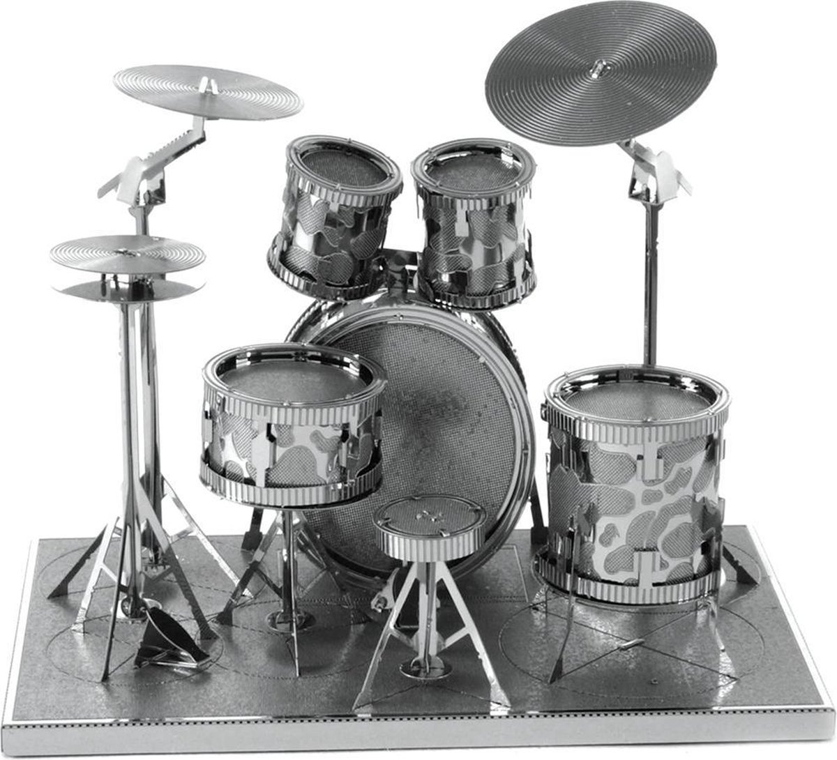 Metal Earth Drumstel 3D modelbouwset 8,2 cm - Silver